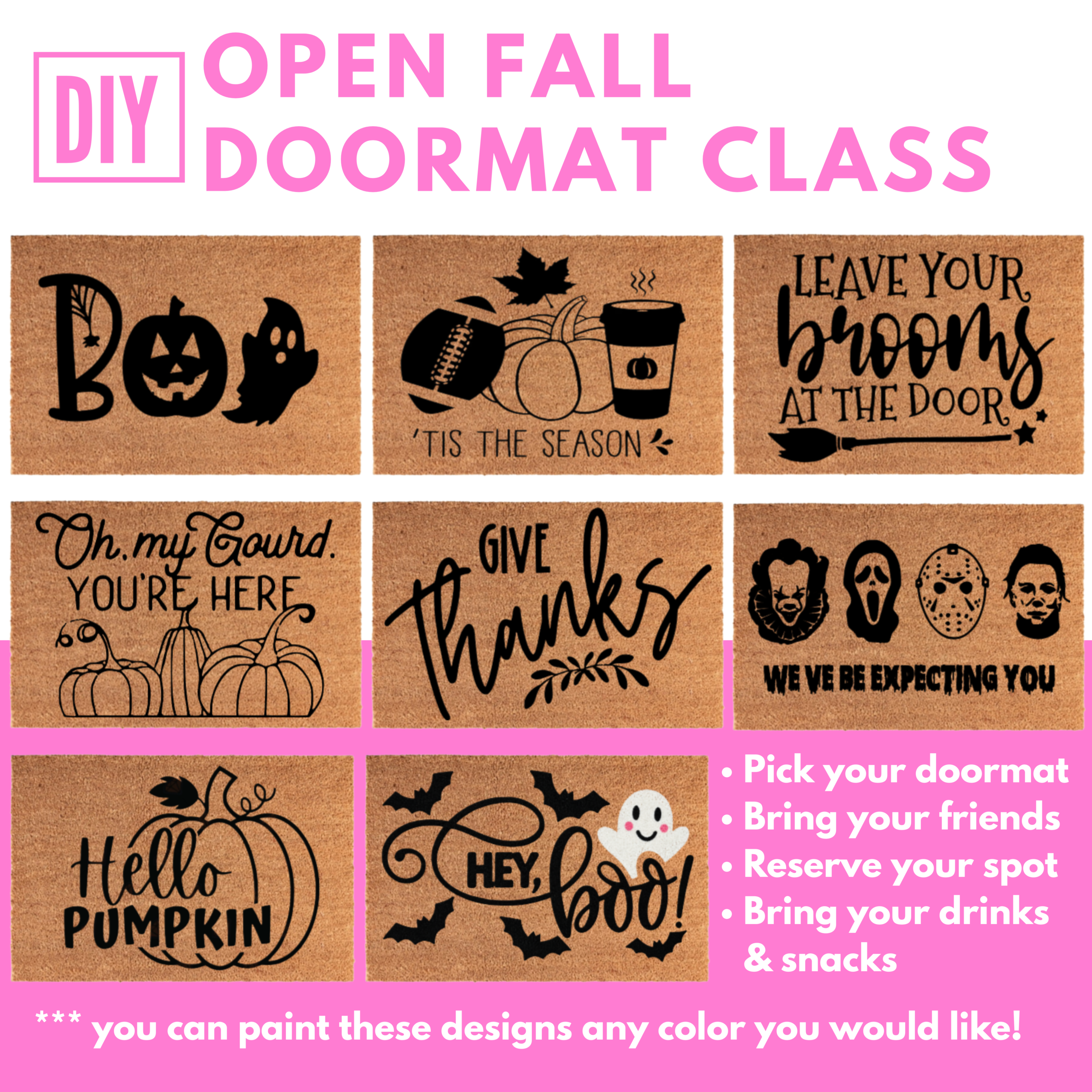 Fall Open Doormat Class